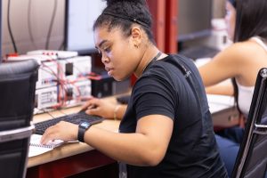 person at workshop