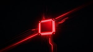 red glowing circuit